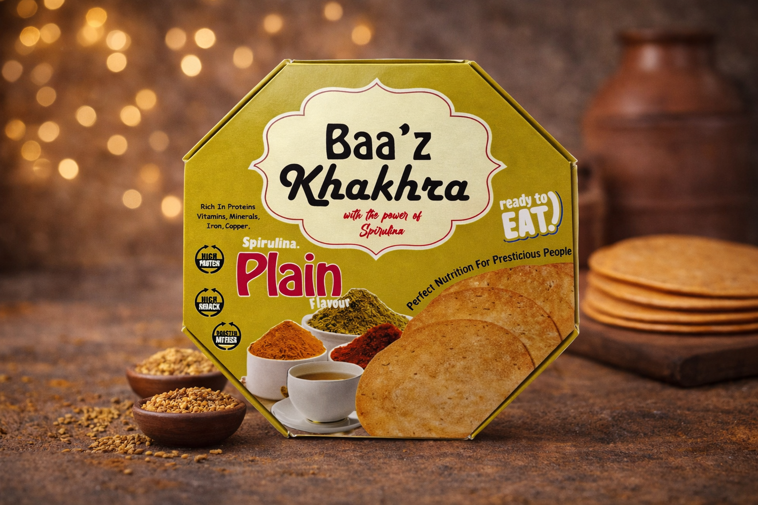 Baa’z Khakhra – Plain